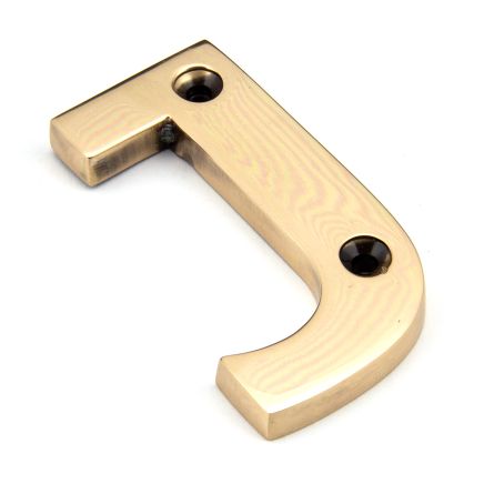 Polished Bronze Letter J