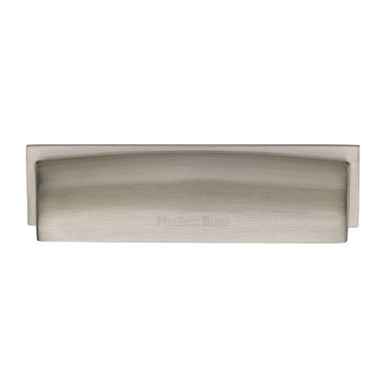 Heritage Brass Drawer Pull Shropshire Design 152mm CTC Satin Nickel Finish