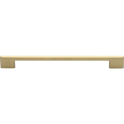 Heritage Brass Cabinet Pull Victorian Design 256mm CTC Satin Brass finish
