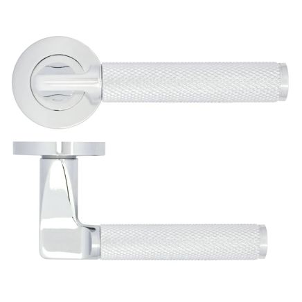 Zoo Hardware Bilbao lever on rose - Polished Chrome