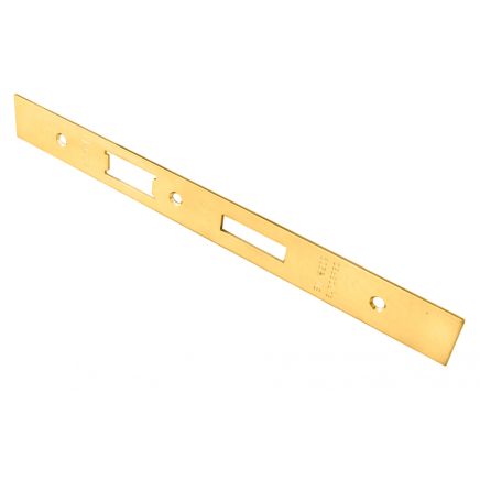 Forend Strike & Fixing Pack To Suit Din Euro Sash/Bathroom Lock-Pvd-Square Forend - PVD