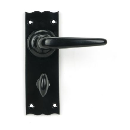 Black Oak Lever Bathroom Set