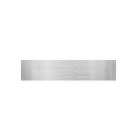 Zoo Hardware Kick Plate - Square - Grade 430 - Satin Stainless
