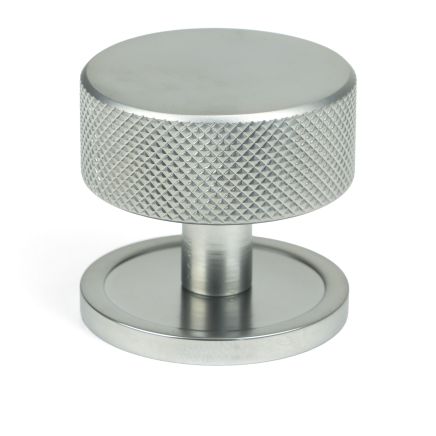 Satin Chrome Brompton Cabinet Knob - 38mm (Plain)