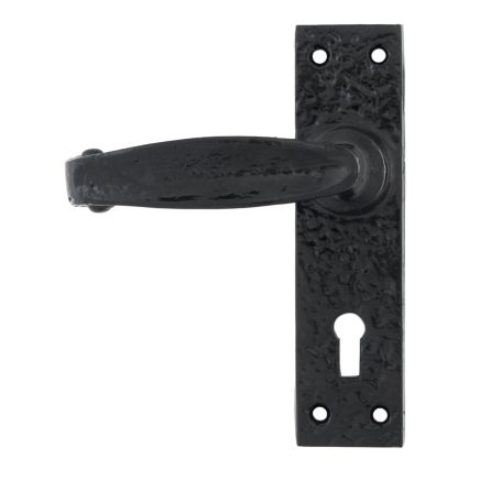 Black Lever Lock Set