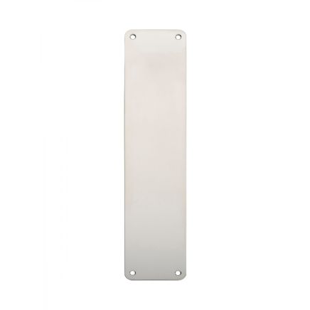 Finger Plate Plain - Bright Stainless Steel