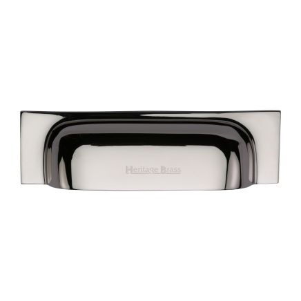 Heritage Brass Drawer Pull Military Design 152mm CTC Polished Nickel Finish
