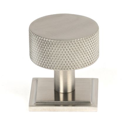 Satin SS (304) Brompton Cabinet Knob - 32mm (Square)