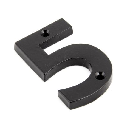 Black Numeral 5