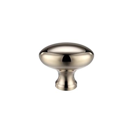 Zoo Hardware Oval Cupboard Knob 32mm dia - Nickel