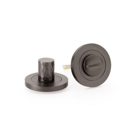 Alexander & Wilks - Hammered Thumbturn and Release - Dark Bronze