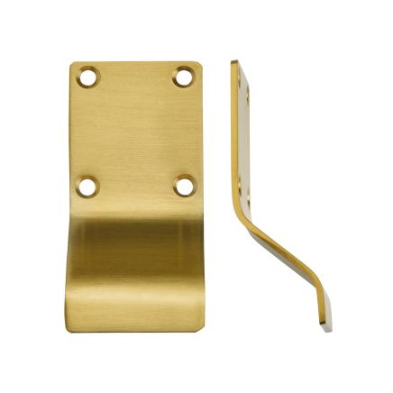 Zoo Hardware Cylinder Latch Pull - Blank Profile - 88mm x 43mm - Favo Satin Brass