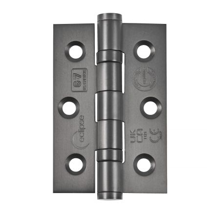 Eclipse 14852DBZ - 76x51x2mm DBZ Ball Bearing Hinge Grade 7 - (Pair) - Dark Bronze