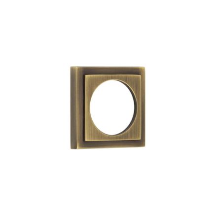 Burlington Stepped Square Outer Rose for Burlington Escutcheon Antique Brass - By Frelan Hardware - BUR173AB