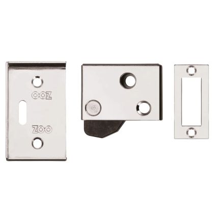 Zoo Hardware Hush latch - 65x40mm - Polished Chrome