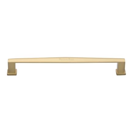 Heritage Brass Cabinet Pull Vintage Design 203mm CTC Satin Brass Finish