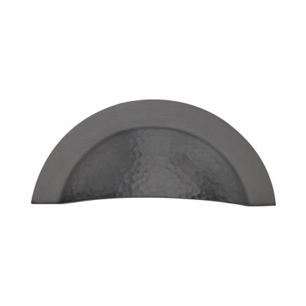Heritage Brass Drawer Cup Pull Crescent Hammered Design Matt Bronze finish