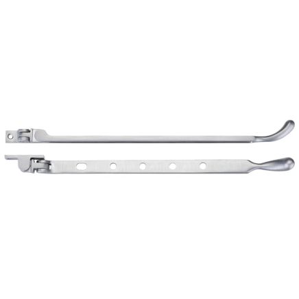 Zoo Hardware Bulb End Casement Stay - Satin Chrome