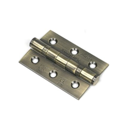 Aged Brass 3" Ball Bearing Butt Hinge (pair) ss
