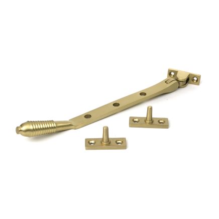 Satin Brass 8" Reeded Stay