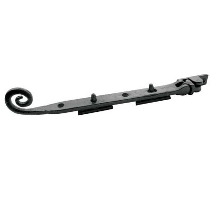 Antique Range Curly Tail Casement Stays 250mm Black - By Frelan Hardware - JAB20