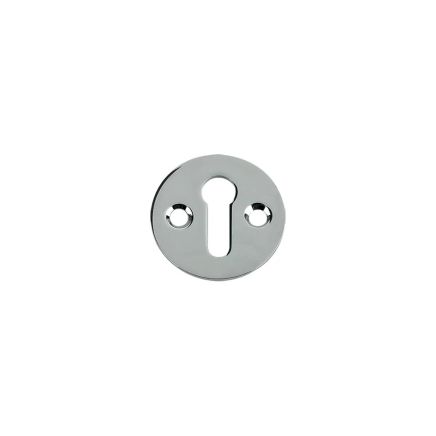 Zoo Hardware Std. Key Profile Victorian Escutcheon 32mm dia. - Polished Chrome