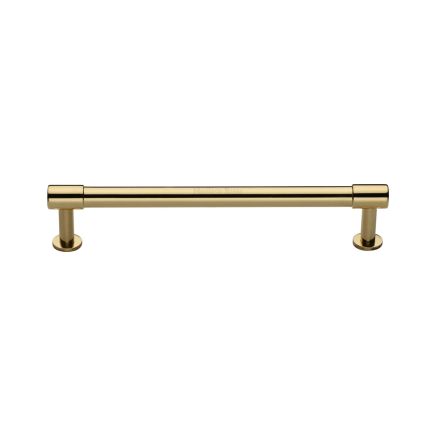Heritage Brass Cabinet Pull Phoenix Design with 16mm Rose 160mm CTC Polished Brass finish
