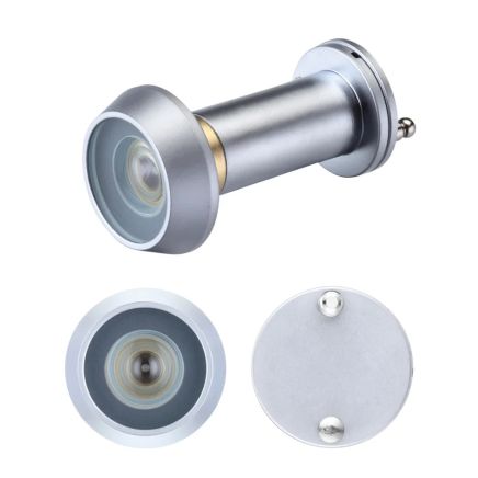 Zoo Hardware Door Viewer with Glass Lens - Satin Chrome