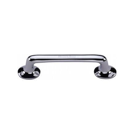 Heritage Brass Cabinet Pull Traditional Design 96mm CTC Polished Chrome Finish