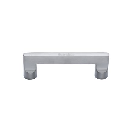 Heritage Brass Cabinet Pull Apollo Design 96mm CTC Satin Chrome Finish