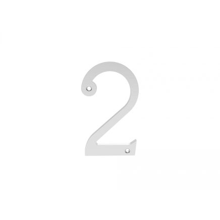Numerals (0-9) Number 2 - Satin Chrome