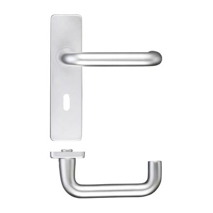 Zoo Hardware Return to Door Lever on Lock Backplate - Satin