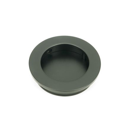 Matt Black 60mm Plain Round Pull