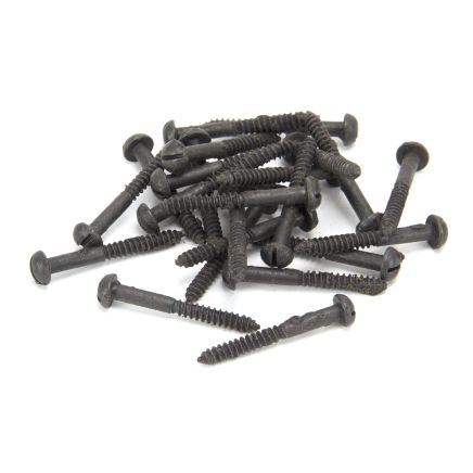 Beeswax 10 x 1 1/2" Round Head Screws (25)