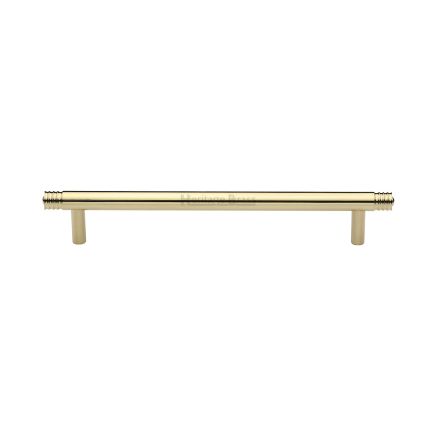 Heritage Brass Cabinet Pull Contour Design 160mm CTC Polished Brass finish