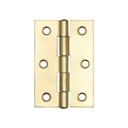 Steel Plain Bearing Butt Hinges 76x50x1.65mm Electro Brassed - By Frelan Hardware - J1838-DEB