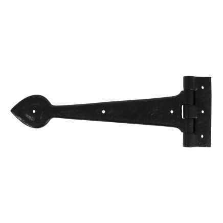 Textured Black 12" Cast T Hinge (pair)