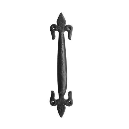 Fleur De Lys Pull Handles 100mm Black - By Frelan Hardware - JAB26