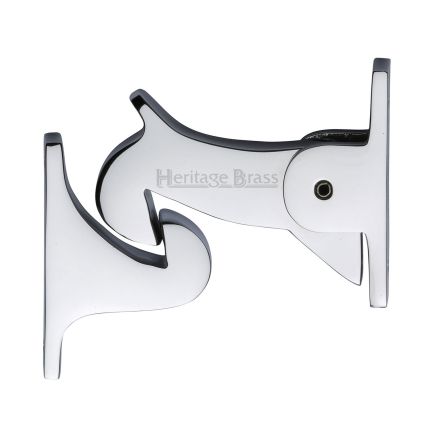 Heritage Brass Door Holder Gravity Design Polished Chrome Finish