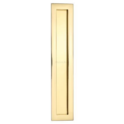12" Flush Handle Polished Brass