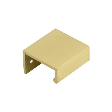 Burlington 50mm Satin Brass Angled Edge Pull - By Frelan Hardware - BUR910SB