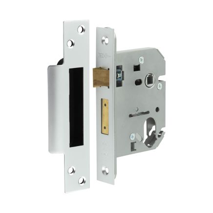 Jedo Oval Profile Sashlocks 76mm Satin Chrome - By Frelan Hardware - JL1053SC
