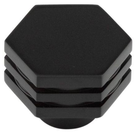 Nile Cupboard Knobs 30mm Black - By Frelan Hardware - HOX330MB