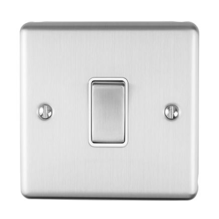 Eurolite Enhance Decorative Intermediate Switch Satin Stainless Steel