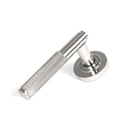 Polished Marine SS (316) Brompton Lever on Rose Set (Plain) - Unsprung
