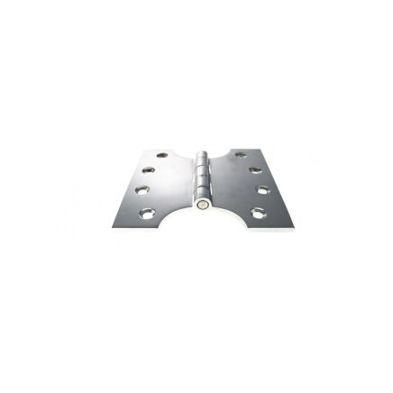 Atlantic (Solid Brass) Parliament Hinges 4" x 2" x 4mm - Polished Chrome (Pair)
