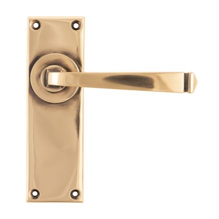 Polished Bronze Avon Lever Latch Set