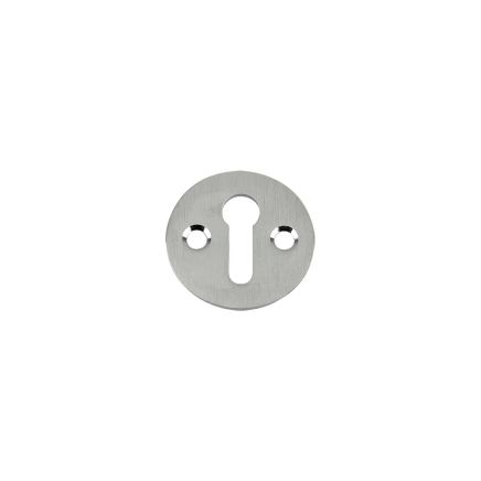 Zoo Hardware Std. Key Profile Victorian Escutcheon 32mm dia. - Satin Chrome