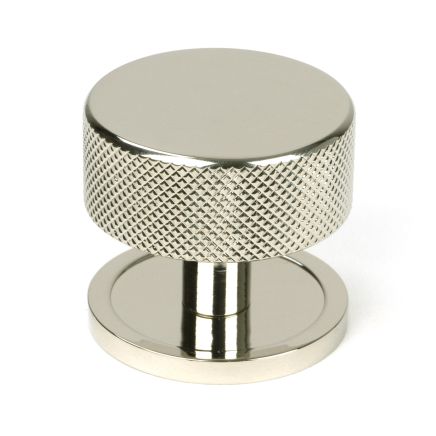 Polished Nickel Brompton Cabinet Knob - 38mm (Plain)