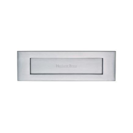 Heritage Brass Letterplate 10" x 3" Satin Chrome finish